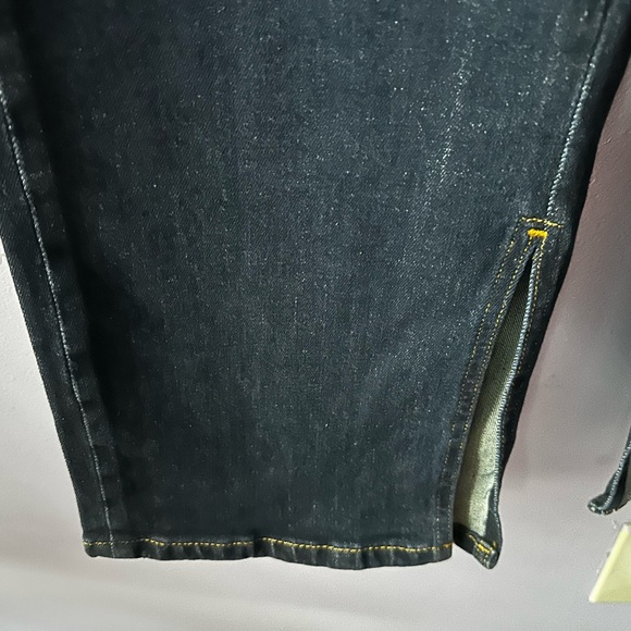 Pilcro Anthropologie 18W NWT Dark Wash Bootcut Jeans with Side Hem Slit - Picture 5 of 11